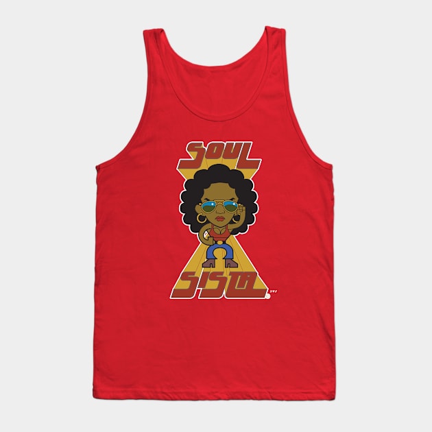 Soul Sista. Tank Top by D.W. Frydendall